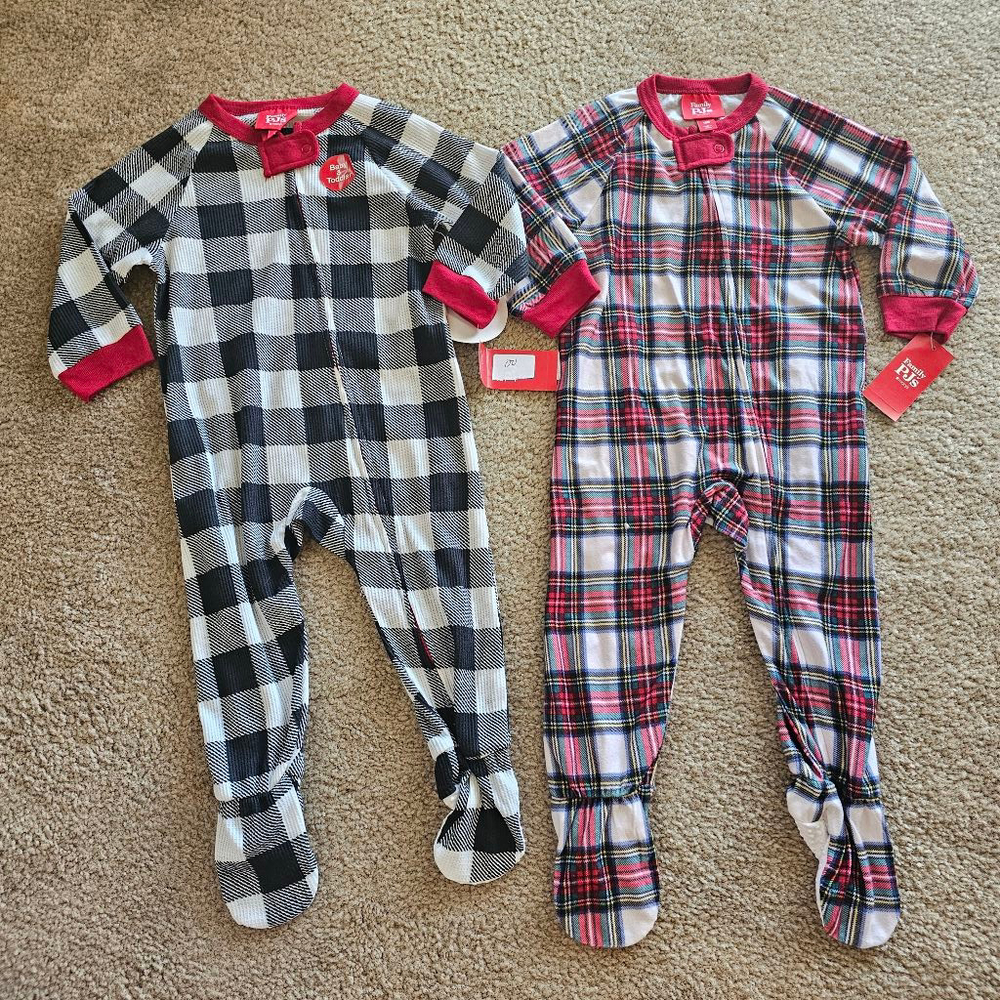 Plaid Pajama Set 2 Sets 18 Months